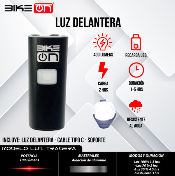 Luz Delantera Light On