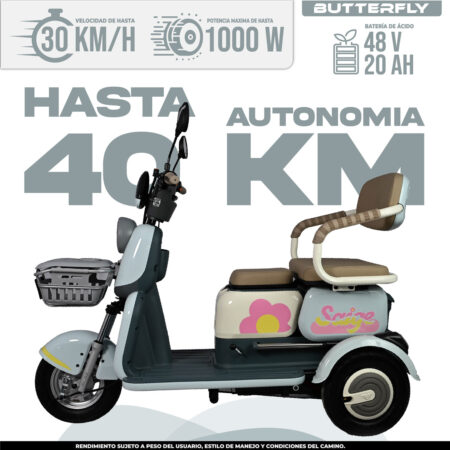 Trimotos Eléctricas BikeOn – Estables para Carga y Familia Trimotos eléctricas de tres ruedas con carga BikeOn México estabilidad y autonomía 40-60 km