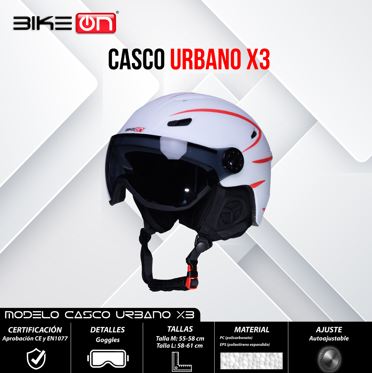 CASCO CICLISMO X3